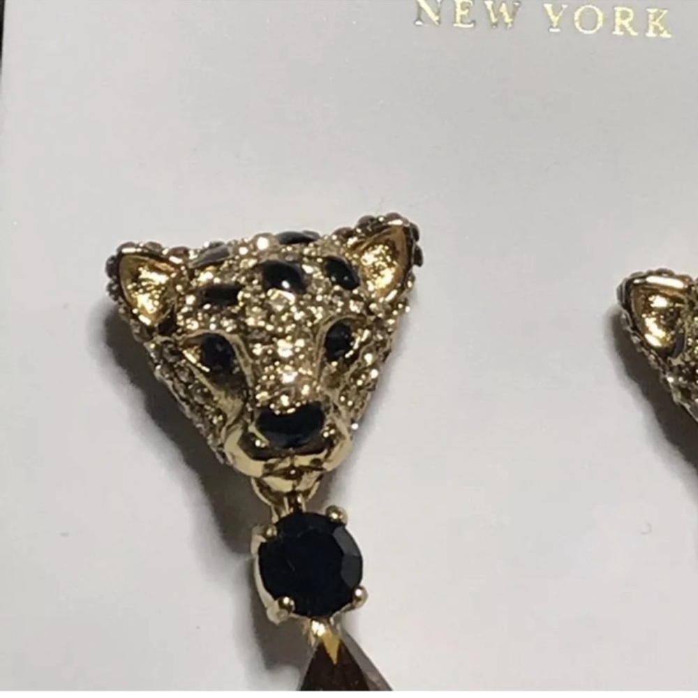 Kate Spade Novelty Run Wild Leopard Earrings - Picture 3 of 7